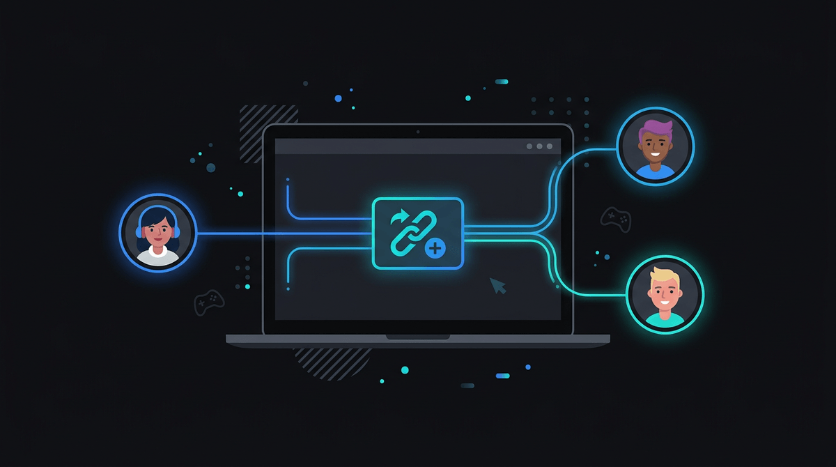 Share a link and friends join instantly in their browser